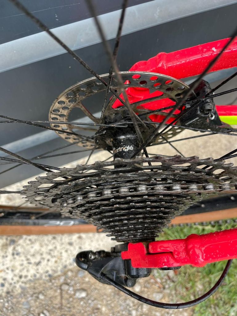 Used ROCKRIDER 29 Inch MOUNTAIN BIKE FULL SUSPENSION XC 100 SRAM NX 2023 2023 Mountainbike, Red, 29 — image 3 of 4