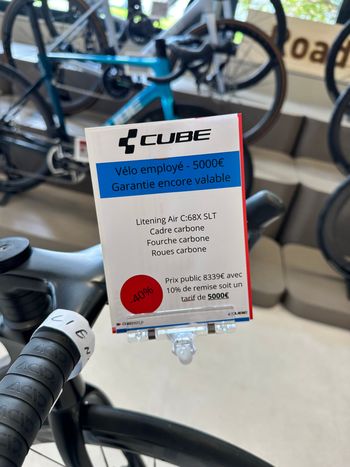 Used CUBE LITENING AIR C:68X SLT 2025 Road & Gravel, Black — image 4 of 8