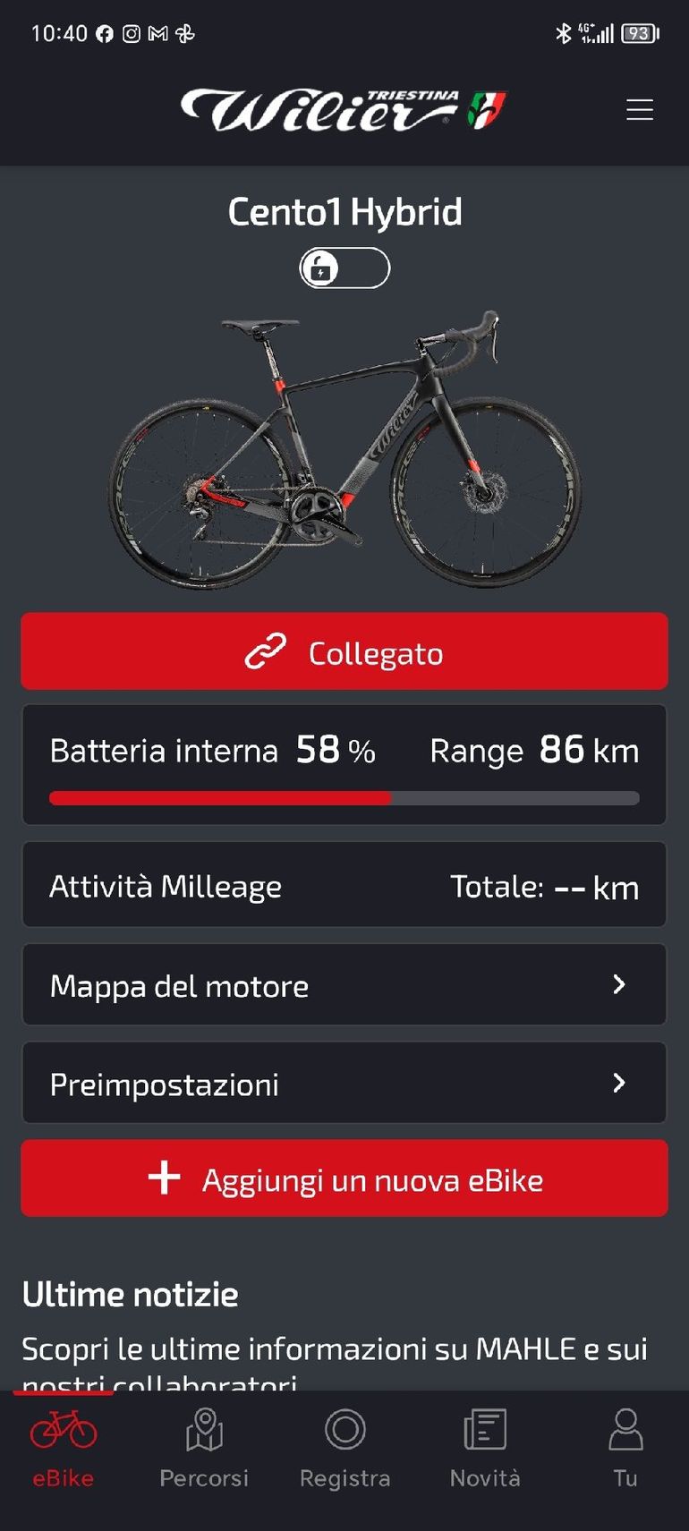 Used Wilier Cento1 Hybrid SHIMANO ULTEGRA 8020 2023 2023 Road & Gravel, Black — image 13 of 13