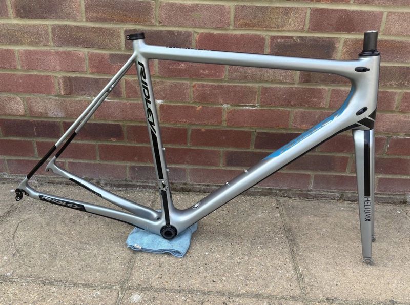 Used Ridley Helium X - Frame/Fork Set 2019 Frameset 2019 Road & Gravel, Light Gray — image 2 of 7