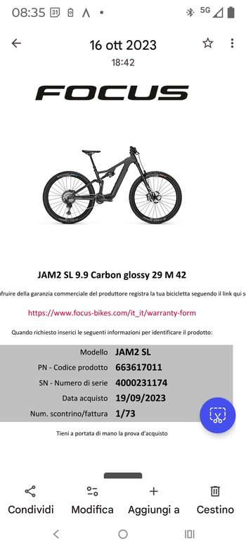 Used Focus JAM² SL 9.9 2023 2023 Mountainbike — image 4 of 4