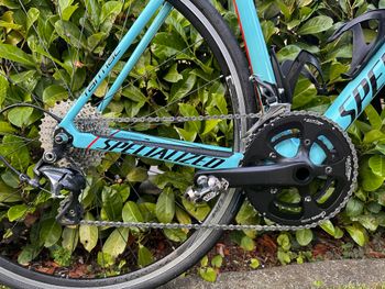 Used Specialized Men's Tarmac SL5 Expert DA 2018 2018 Road & Gravel, Blue — image 3 of 4