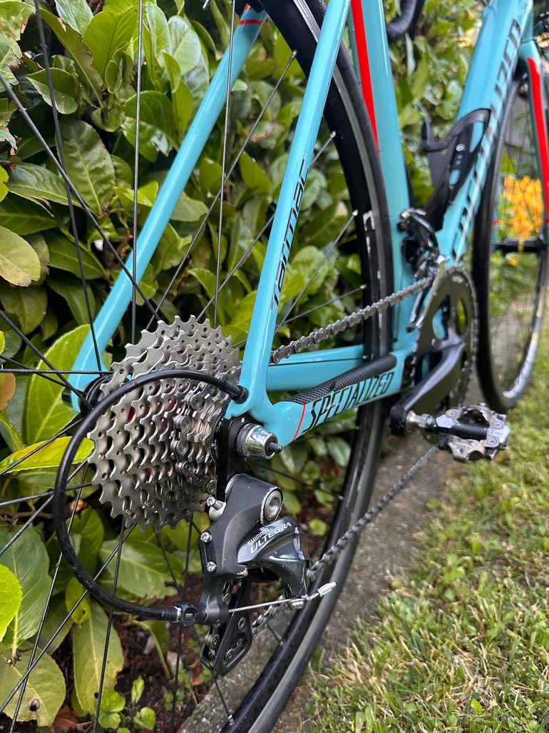 Used Specialized Men's Tarmac SL5 Expert DA 2018 2018 Road & Gravel, Blue — image 2 of 4