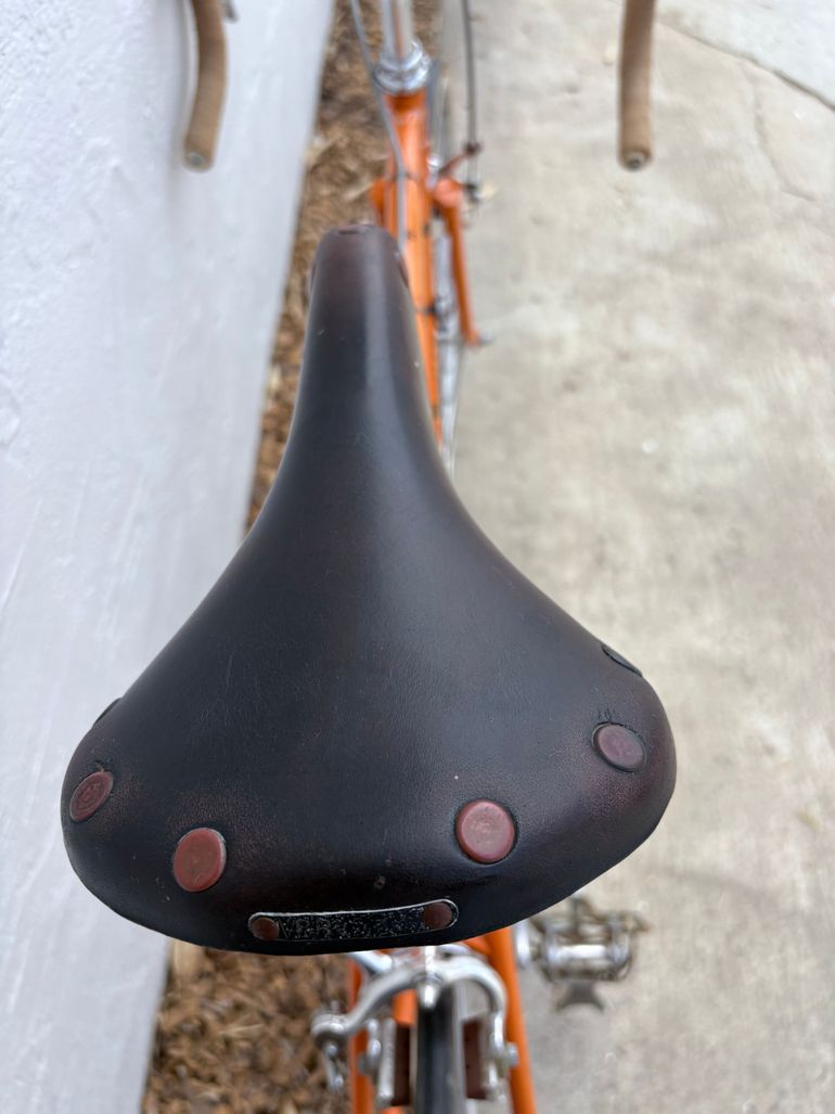 Used Geoffrey Butler Vintage 1970s Touring Bicycle 1970 Road & Gravel, Orange — image 12 of 23