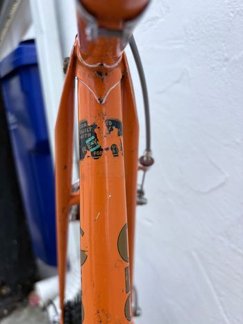 Used Geoffrey Butler Vintage 1970s Touring Bicycle 1970 Road & Gravel, Orange — image 5 of 23