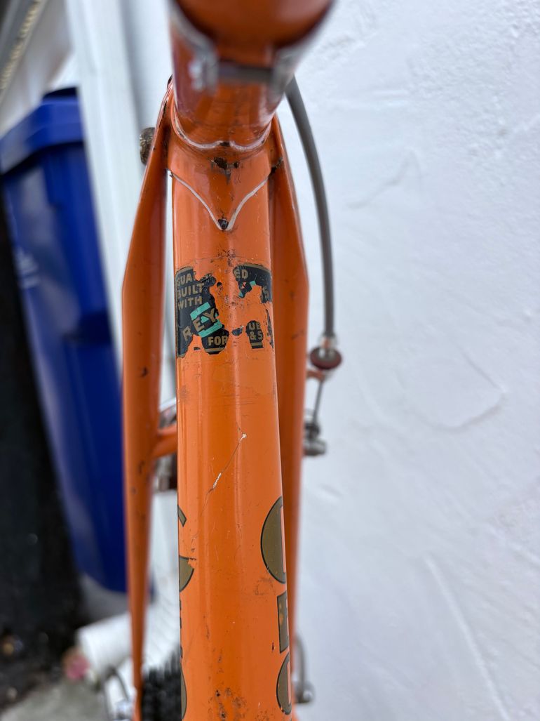 Used Geoffrey Butler Vintage 1970s Touring Bicycle 1970 Road & Gravel, Orange — image 5 of 23