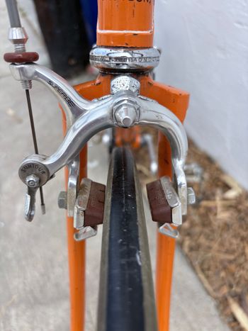 Used Geoffrey Butler Vintage 1970s Touring Bicycle 1970 Road & Gravel, Orange — image 9 of 23