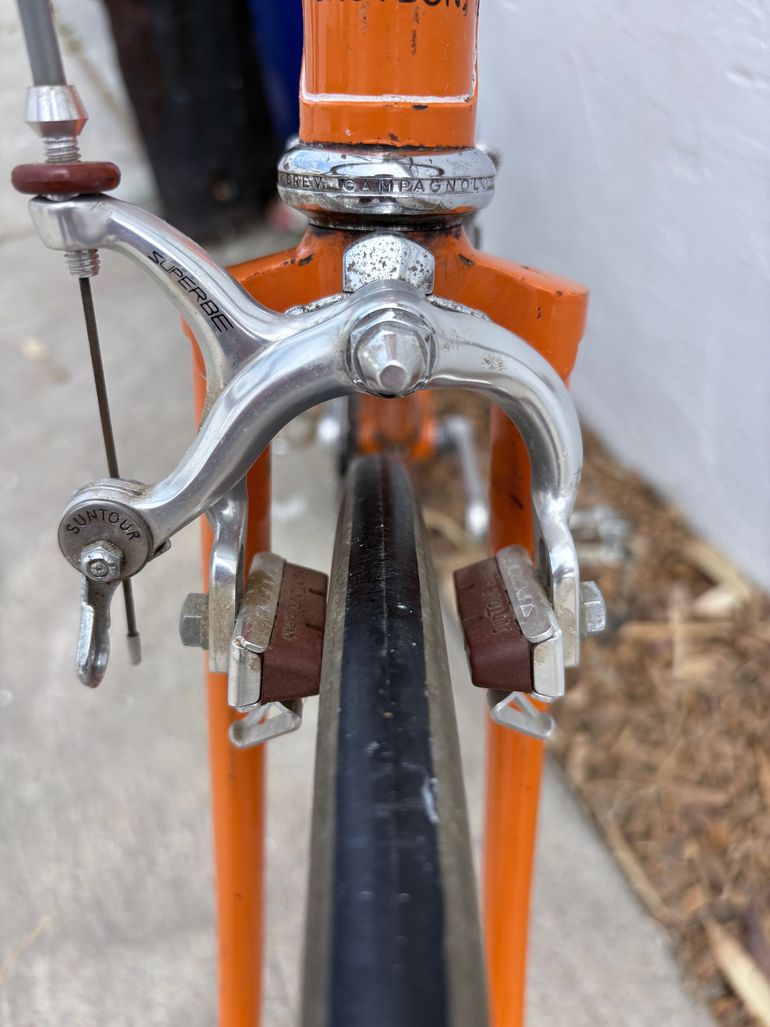 Used Geoffrey Butler Vintage 1970s Touring Bicycle 1970 Road & Gravel, Orange — image 9 of 23