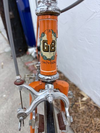 Used Geoffrey Butler Vintage 1970s Touring Bicycle 1970 Road & Gravel, Orange — image 4 of 23