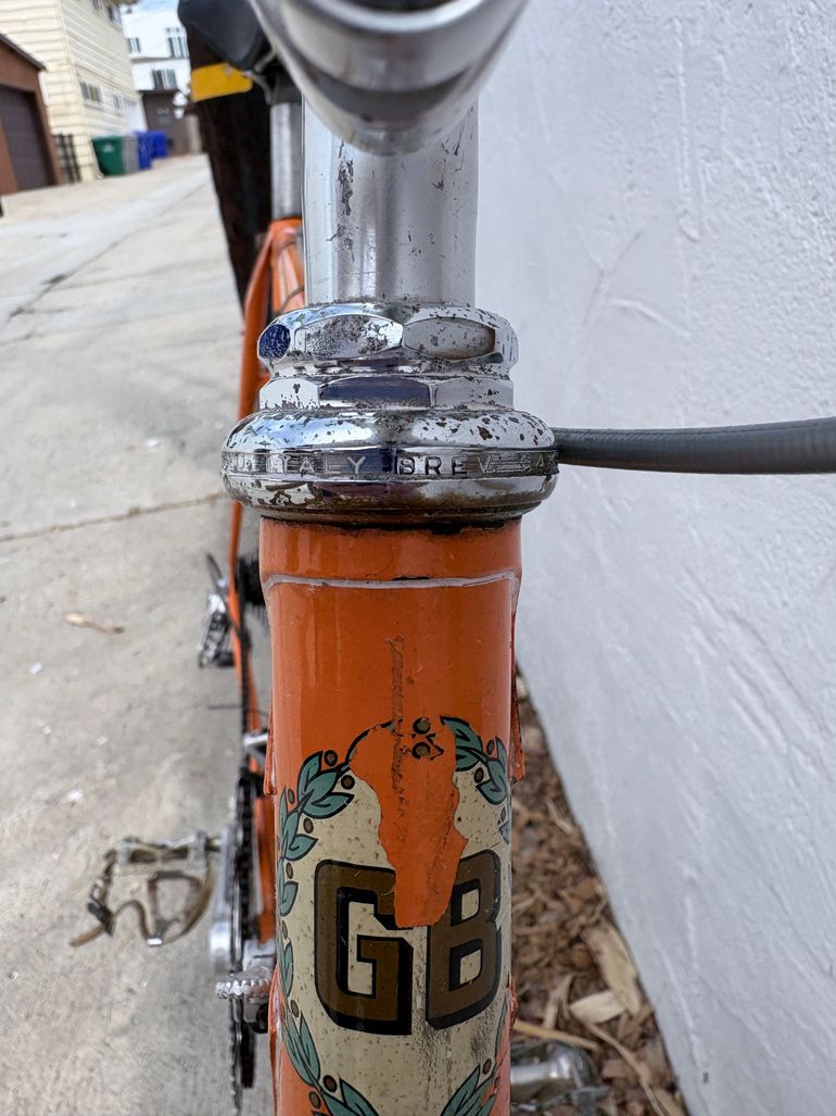 Used Geoffrey Butler Vintage 1970s Touring Bicycle 1970 Road & Gravel, Orange — image 16 of 23