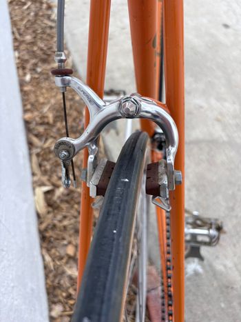 Used Geoffrey Butler Vintage 1970s Touring Bicycle 1970 Road & Gravel, Orange — image 11 of 23