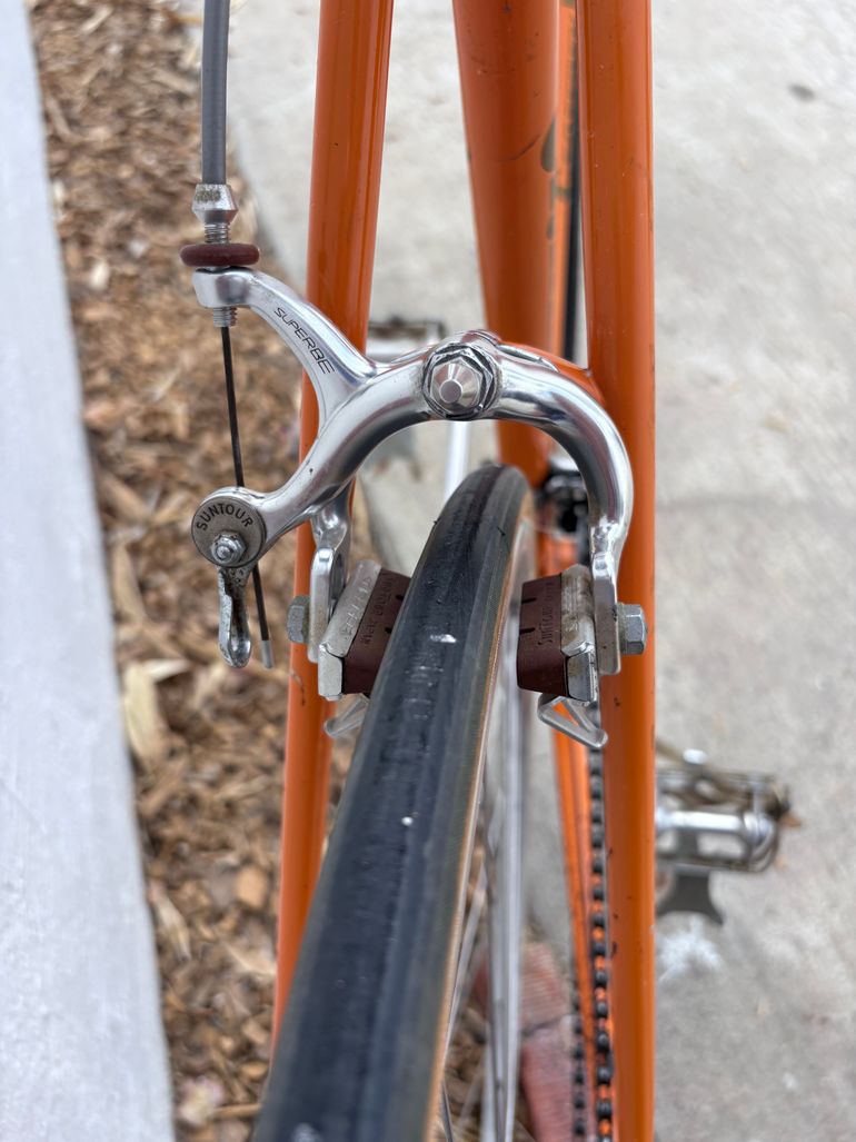 Used Geoffrey Butler Vintage 1970s Touring Bicycle 1970 Road & Gravel, Orange — image 11 of 23