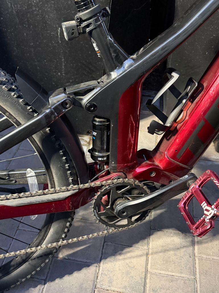 Used Trek Powerfly FS 4 2021 2021 Mountainbike, Red, 27.5, 29 — image 3 of 12