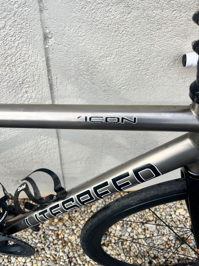 Used Litespeed Litespeed Custom SRAM Red eTap AXS 2019 Road & Gravel, Light Gray — image 5 of 5