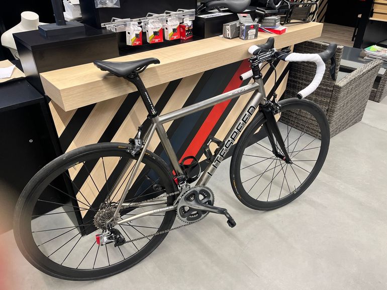 Used Litespeed Litespeed Custom SRAM Red eTap AXS 2019 Road & Gravel, Light Gray — image 1 of 5