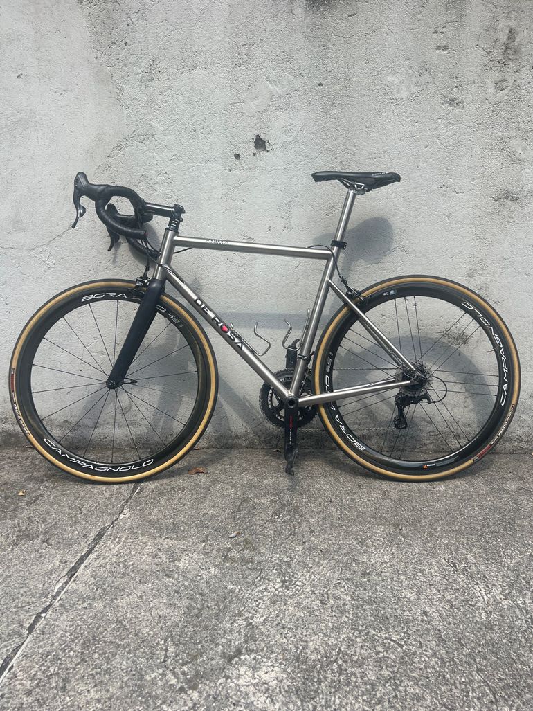 Used De Rosa De Rosa Custom Campagnolo Super Record 2022 Road & Gravel, Light Gray — image 2 of 7