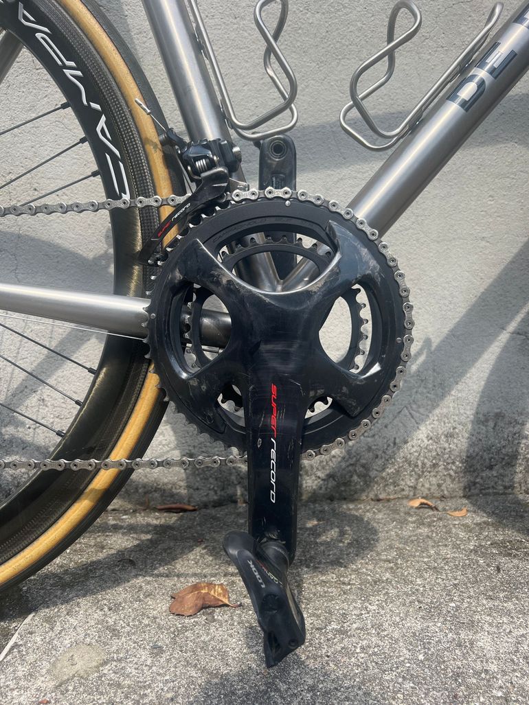 Used De Rosa De Rosa Custom Campagnolo Super Record 2022 Road & Gravel, Light Gray — image 4 of 7