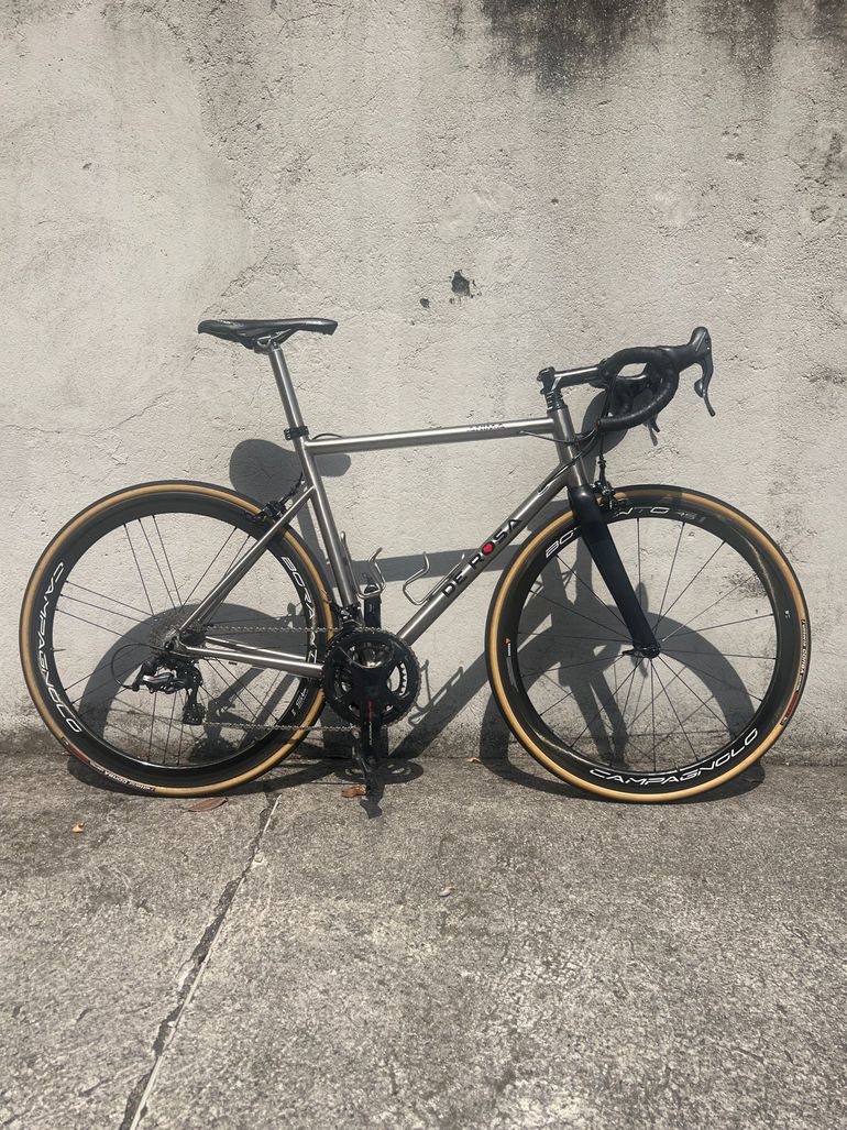 Used De Rosa De Rosa Custom Campagnolo Super Record 2022 Road & Gravel, Light Gray — image 1 of 7