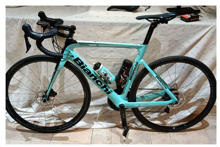 Used Bianchi Aria Disc 105 2019 2019 Road & Gravel, Blue — image 1 of 7