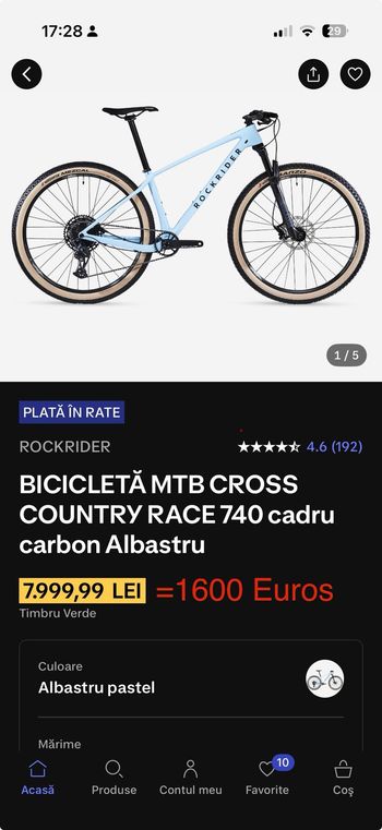 Used ROCKRIDER Hardtail SRAM GX Eagle 2025 Mountainbike, Blau — image 14 of 14