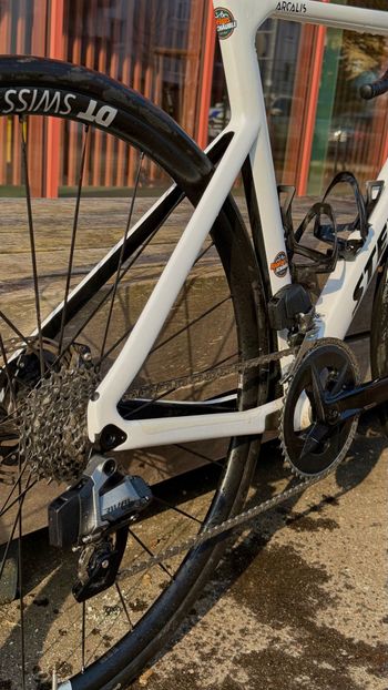 Used Stevens Arcalis SRAM Rival eTap AXS 2025 Road & Gravel, White — image 3 of 5