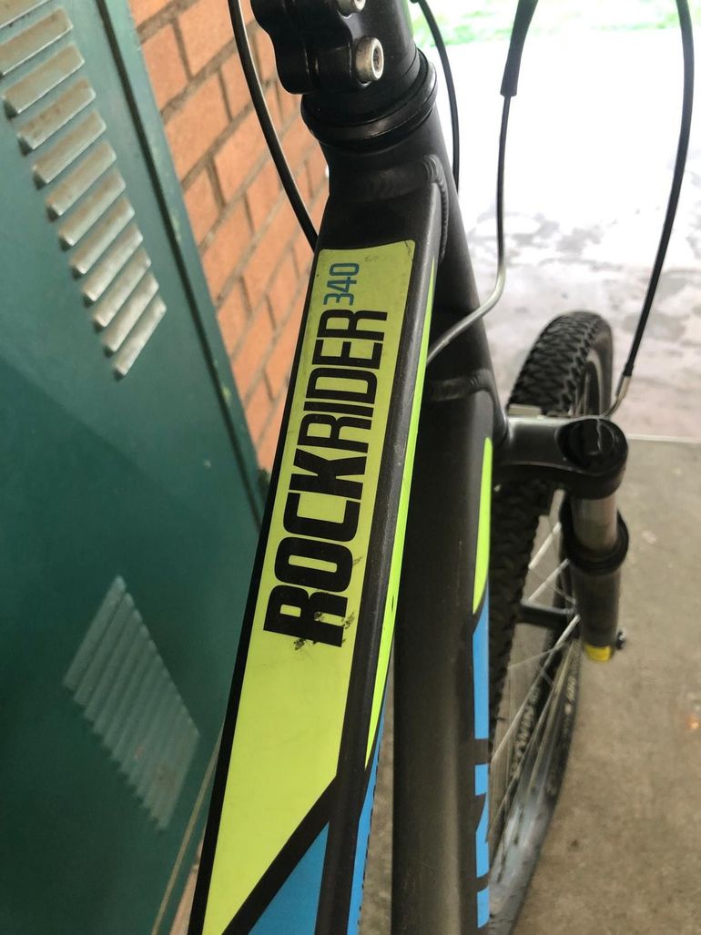 Used ROCKRIDER 340 26" MTB Shimano Tourney 2022 Mountainbike, Black — image 4 of 14