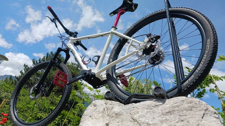 Used Patria Patria Trail Pinion P1.18 Handgelöteter Custom-Traum 2017 Mountainbike, Weiß, 27,5 (650B) — image 6 of 29