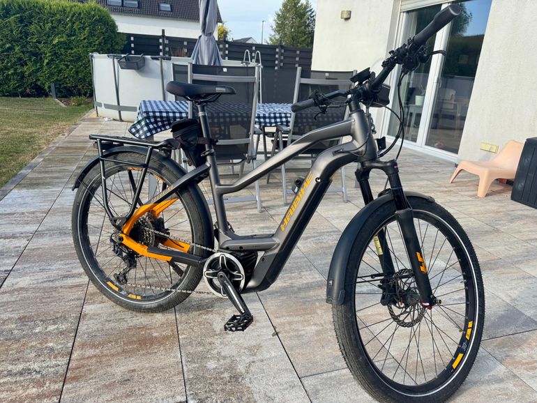 Used Haibike Trekking 10 Lowstandover 2021 2021 Urban, Hellgrau — image 2 of 3