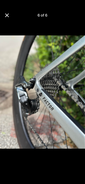 Used Factor One SRAM Force eTap AXS 2020 Road & Gravel, Light Gray — image 3 of 3