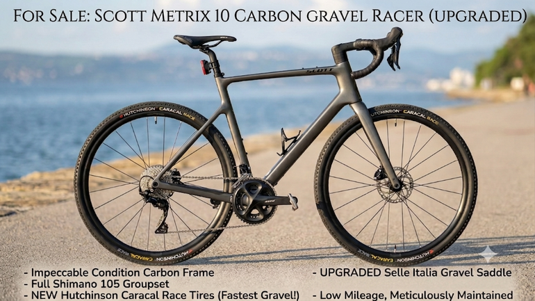 Used Scott Metrix Shimano 105 2022 Road & Gravel, Light Gray — image 1 of 8