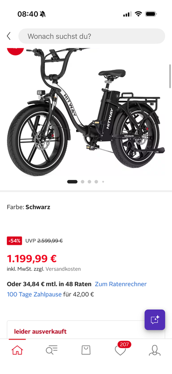 Used E-Bike Faltrad 20*4,0 zoll Elektrofahrrad E-Bike Faltrad 20*4,0 zoll Elektrofahrrad Custom Shimano Dura Ace Di2 2026 Mountainbike — image 8 of 11