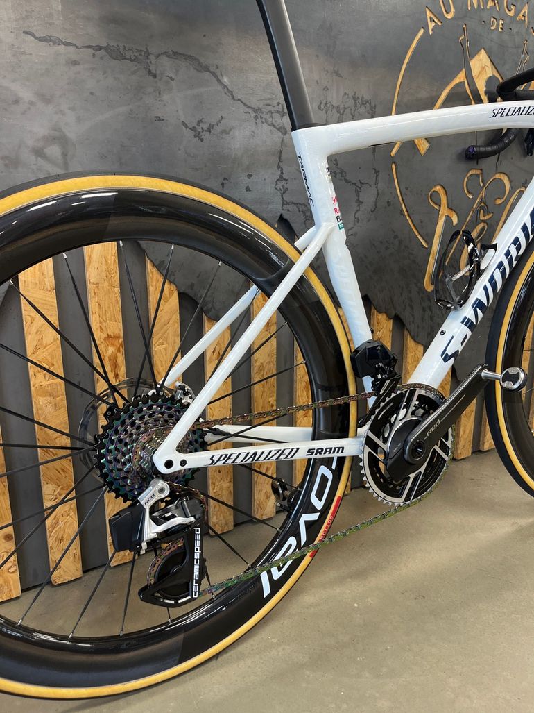 Used Specialized S-Works Tarmac SL8 LTD - Red Bull TdF 2026 2026 Road & Gravel, White — image 3 of 4