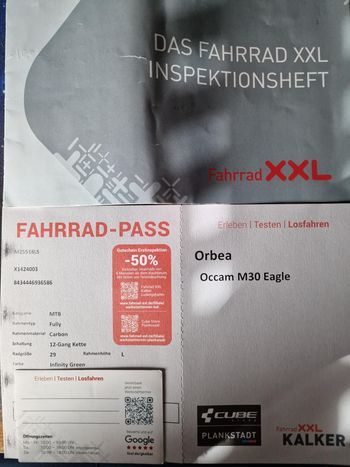 Used Orbea Occam M30i-Eagle 2022 2022 Mountainbike, Grün, 29 — image 11 of 13