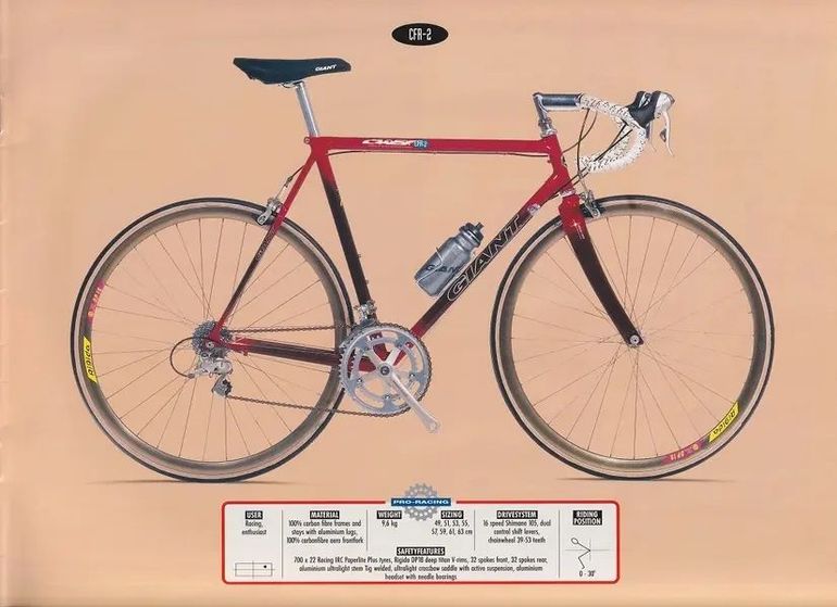 Used Giant Cadex Campagnolo Veloce 1996 Road & Gravel — image 7 of 8