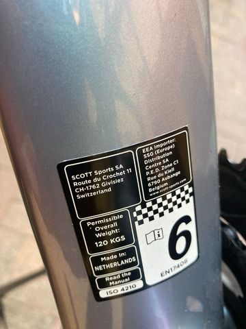 Used Scott Addict RC 15 2024 Frameset 2024 Road & Gravel, Light Gray — image 4 of 4