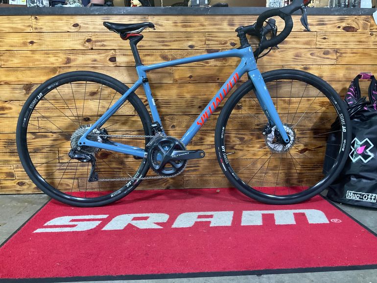 Used Specialized Roubaix Comp–Ultegra Di2 2019 2019 Road & Gravel, Blue — image 1 of 7