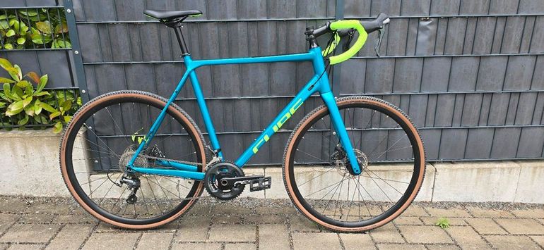 Used CUBE CROSS RACE 2023 2023 Road & Gravel, Blue — image 1 of 7