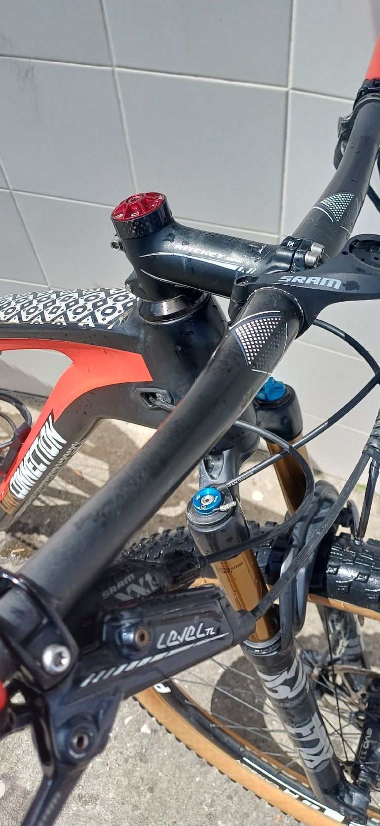 Used LinkConnection LinkConnection Custom SRAM XX1 Eagle 2023 Mountainbike, Rosso — image 7 of 12