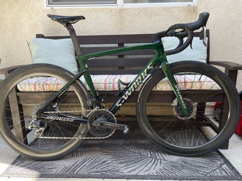 Used Specialized S-Works Tarmac SL7 - SRAM Red eTap AXS 2022 2022 Road & Gravel, Green — image 1 of 4