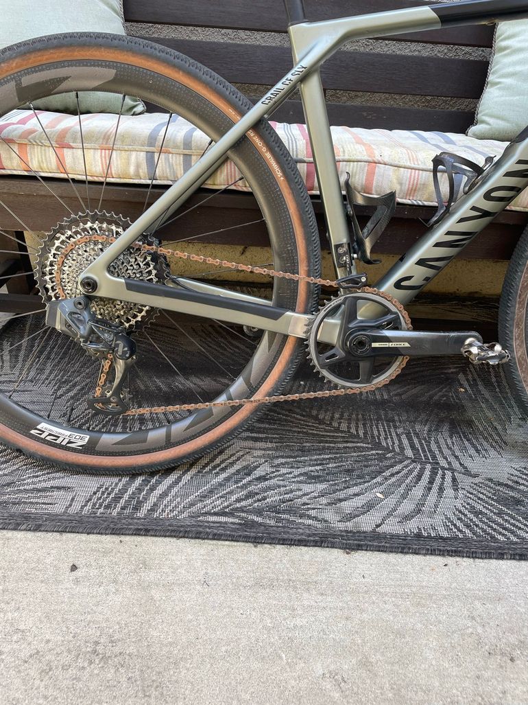 Used Canyon Grail CF SLX 8 AXS 2024 2024 Road & Gravel, Light Gray — image 3 of 4