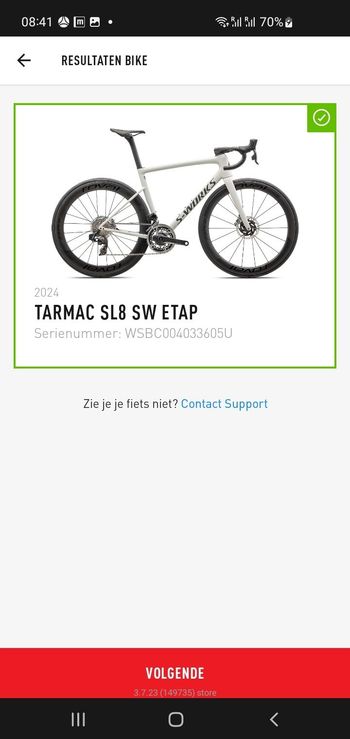 Tweedehands Specialized S-Works Tarmac SL8 - SRAM Red eTap AXS 2024 2024 Road & Gravel — afbeelding 11 van 11