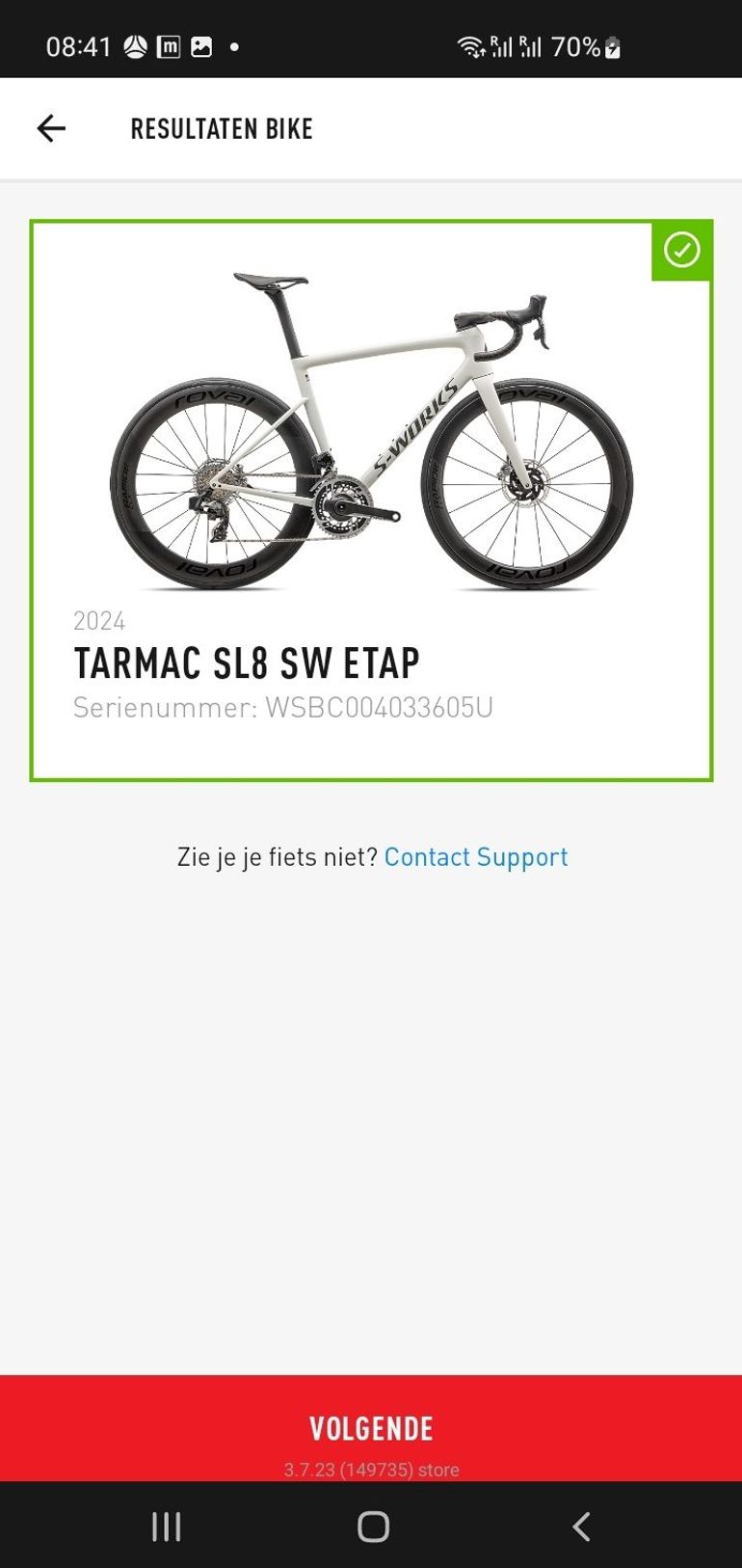 Tweedehands Specialized S-Works Tarmac SL8 - SRAM Red eTap AXS 2024 2024 Road & Gravel — afbeelding 11 van 11