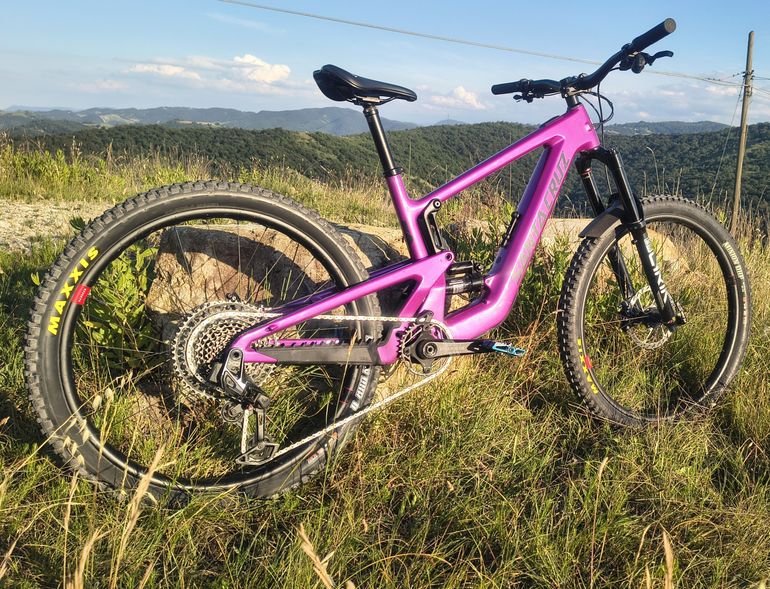 Used Santa Cruz Heckler SL X0 AXS RSV / Carbon CC 2024 2024 Mountainbike, Purple, 29, 27.5 — image 1 of 15
