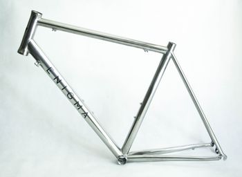 Used Enigma Enigma Road Titanium Frame 52.5cm ST 55cm TT Frameset 2015 Road & Gravel, Gris claro — image 2 of 10