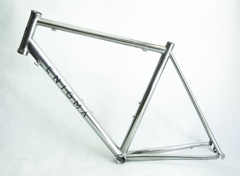 Used Enigma Enigma Road Titanium Frame 52.5cm ST 55cm TT Frameset 2015 Road & Gravel, Gris claro — image 2 of 10