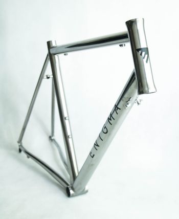 Used Enigma Enigma Road Titanium Frame 52.5cm ST 55cm TT Frameset 2015 Road & Gravel, Gris claro — image 3 of 10
