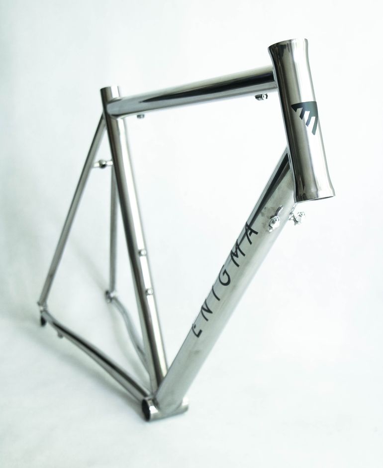 Used Enigma Enigma Road Titanium Frame 52.5cm ST 55cm TT Frameset 2015 Road & Gravel, Gris claro — image 3 of 10