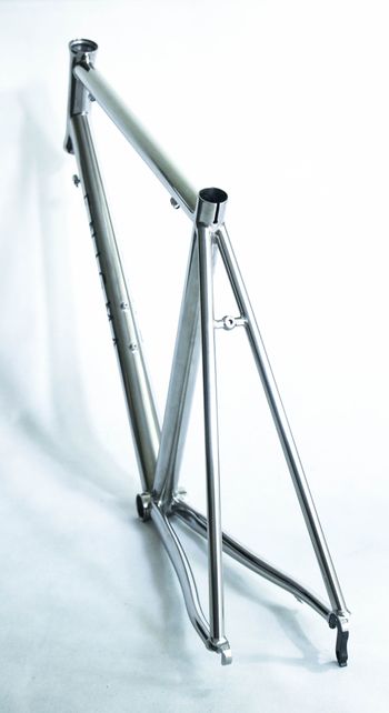 Used Enigma Enigma Road Titanium Frame 52.5cm ST 55cm TT Frameset 2015 Road & Gravel, Gris claro — image 8 of 10