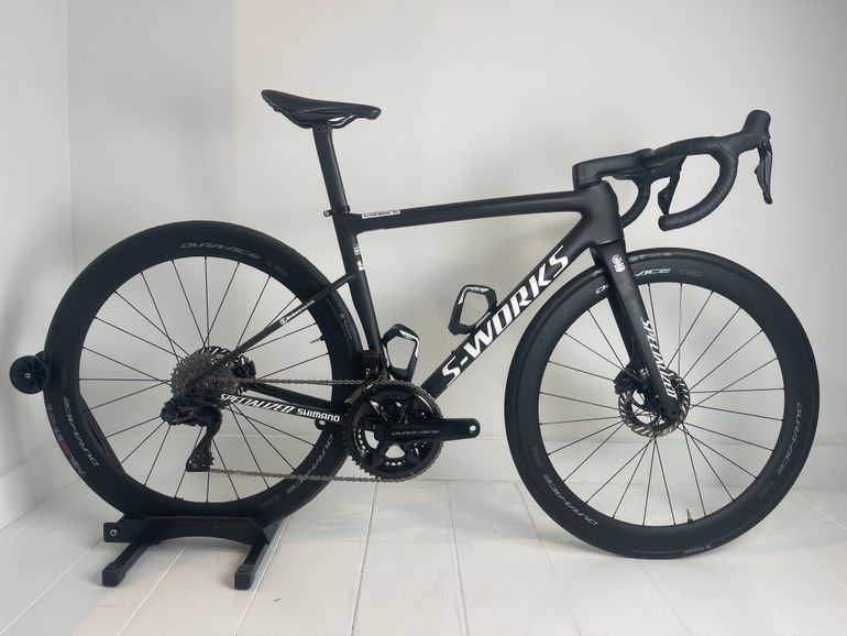 Used Specialized (Matte Black) Specialized S-Works Tarmac SL8 - Shimano Dura-Ace Di2 2025 W/ Double Powermeter 2025 Road & Gravel, Black — image 1 of 18