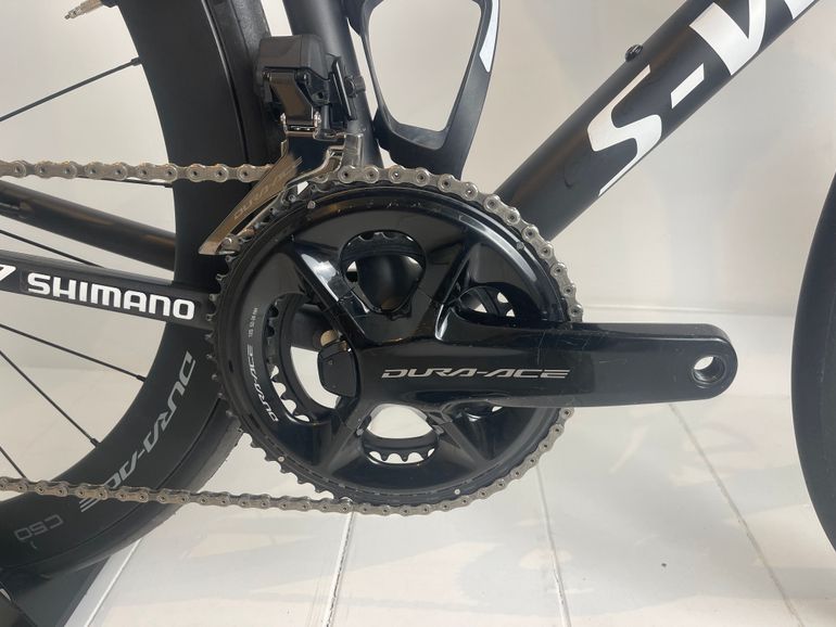 Used Specialized (Matte Black) Specialized S-Works Tarmac SL8 - Shimano Dura-Ace Di2 2025 W/ Double Powermeter 2025 Road & Gravel, Black — image 4 of 18